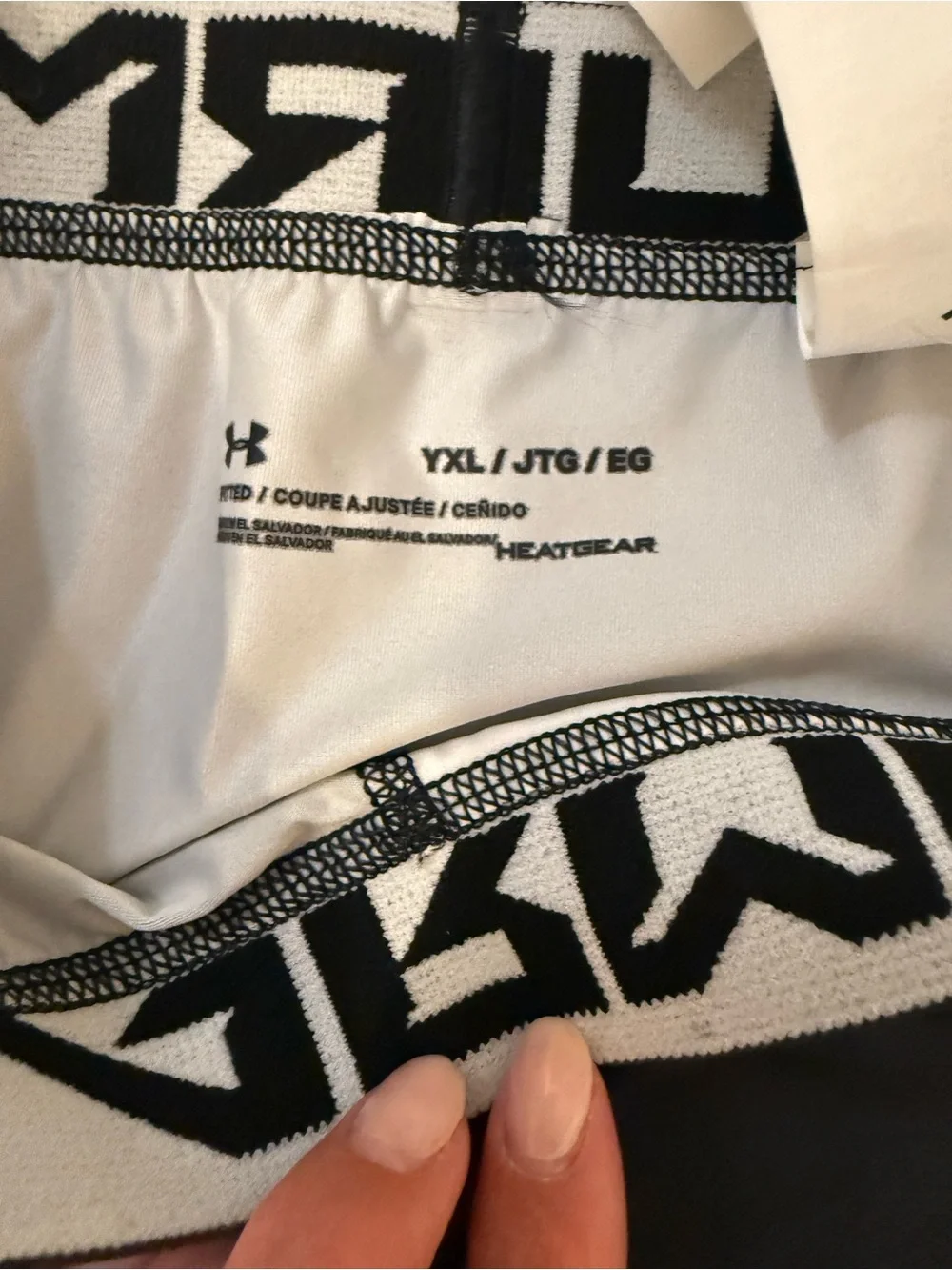 Under Armour Black Leggings with Multicolor Dot Accents